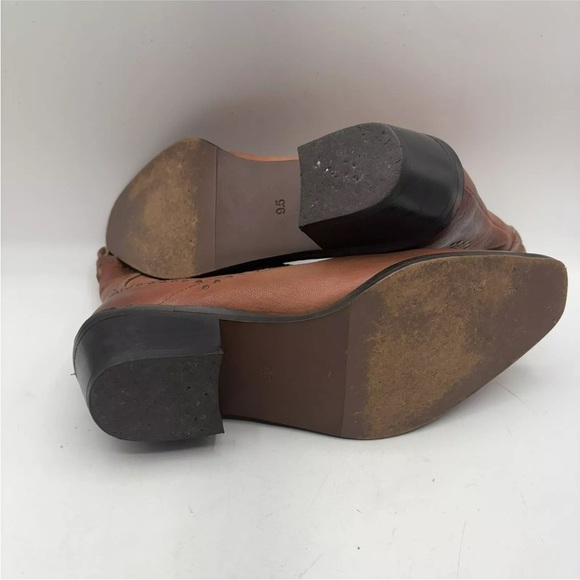 Roan by Bed Stu Cliffhanger Boots Almond Leather Bootie Womens 9.5 - Picture 9 of 9